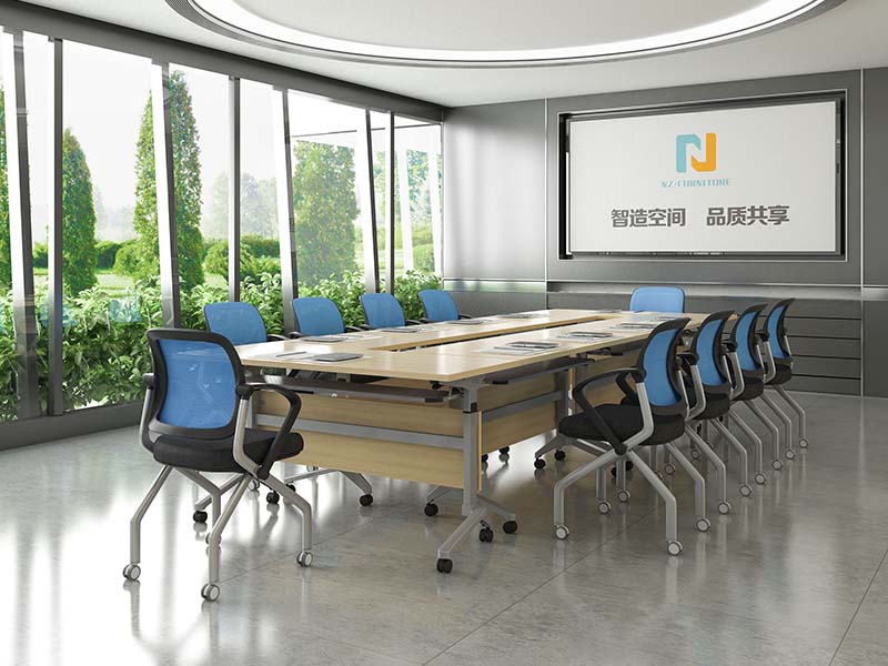 6/8/10/12/16/20Persons Folding conference table with steel frame FT-012C